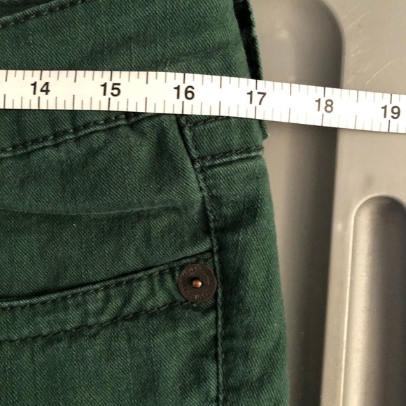 Seven7 Jeans size 12 dark green high rise jeans with stretch - Picture 7 of 16
